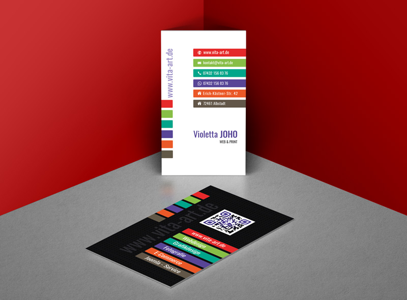 Vita-Art. Webdesign in Albstadt. Visitenkarte